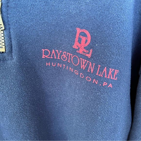 Raystown Lake Huntingdon PA quarter zip sweatshirt. Medium unisex - Picture 5 of 11